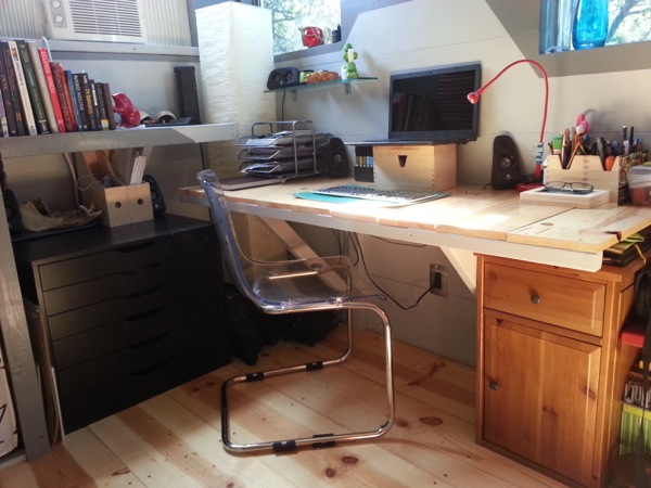 Desk in Ethan's Tiny House