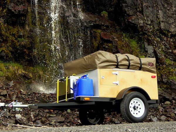 Explorer Box Mobile DIY Tent Camper with Easy Set Up Kind of like a Teardrop Trailer