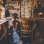 fHe’s been living in his rustic cabin van conversion for four years