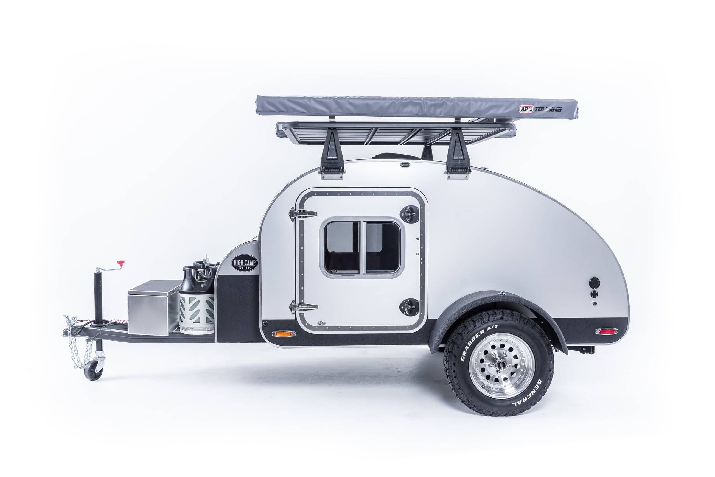 High Camp teardrop side profile silver aluminum