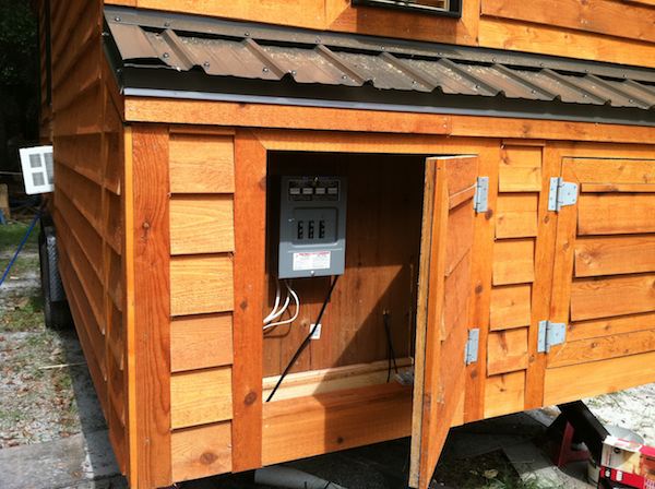 Inside the mini shed built into Tiny Living by Dan Louche: Tiny House Plans