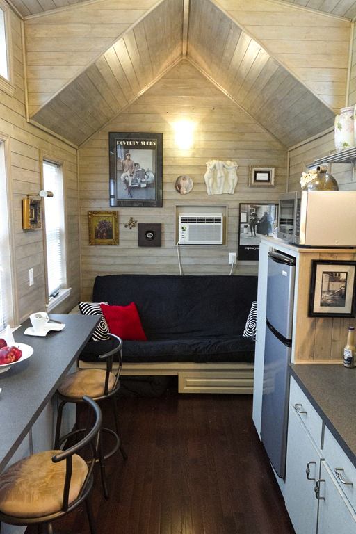 Interior Shot of Tiny Retirement House by Dan Louche of Tiny Home Builders