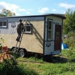 Jane's Tiny House Under Construction