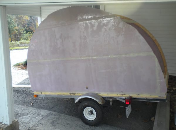 Jean-Rene's micro camper teardrop trailer project and how to build your own