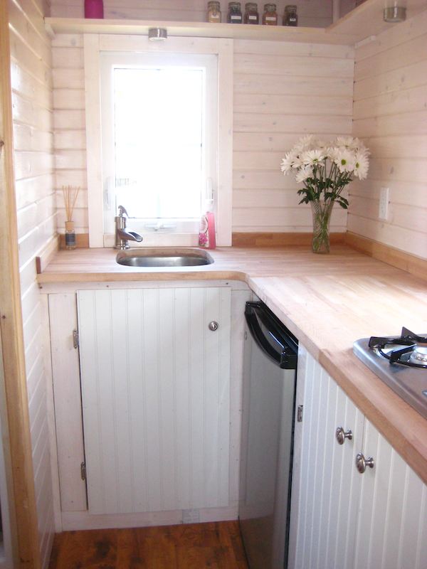 Kitchen Close Up of Beautiful Fencl Tiny House