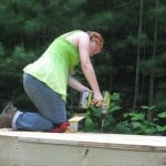 Laura Lavoie building her tiny house