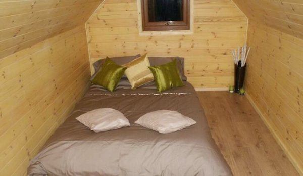 Log Pod Tiny Cabin Interior