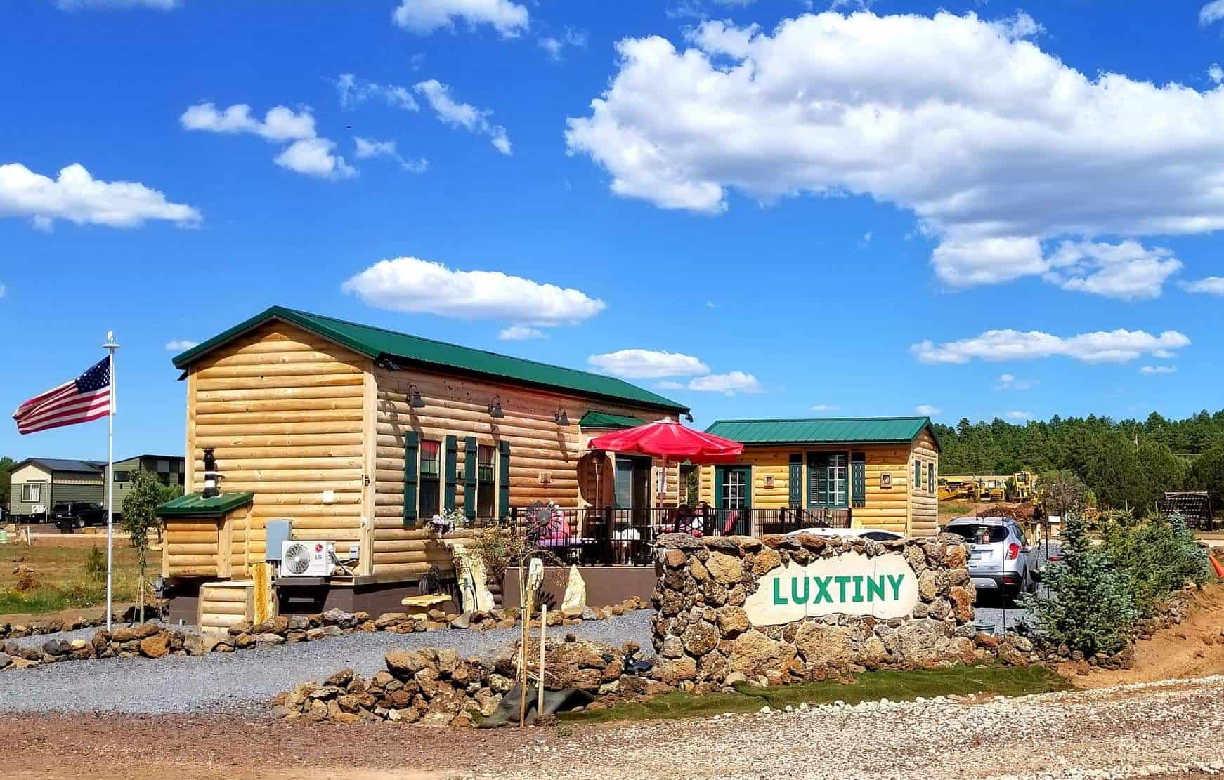 Park-model and tiny homes on lots at LuxTiny Lakeside