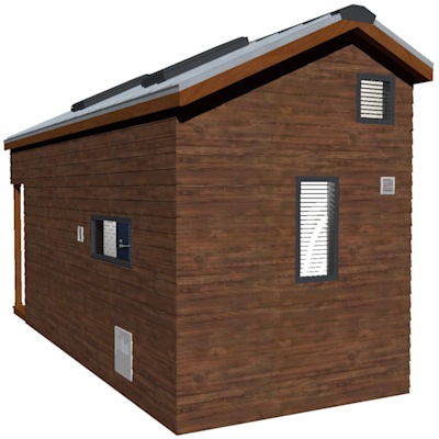 Rear View of the House 3d Model