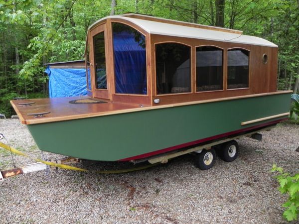 A DIY Micro Houseboat You Can Build Too with Tiny House Boat Plans