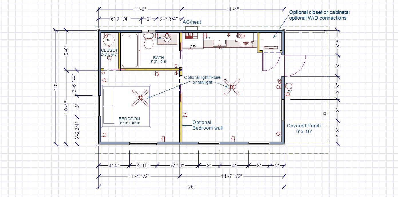 modern+cabin+16 × 26+1bdr+side+entry+floorplan.