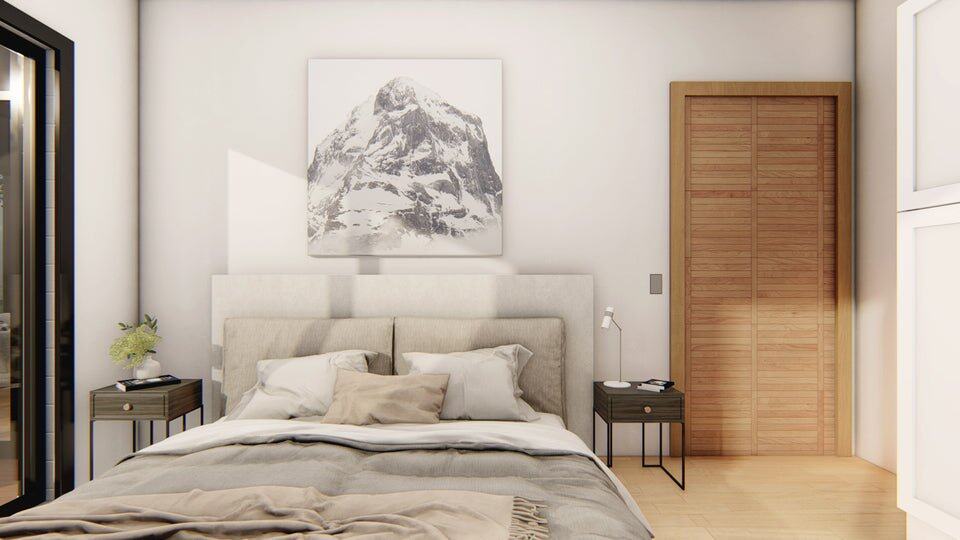 Monochromatic Cabin Detail 7
