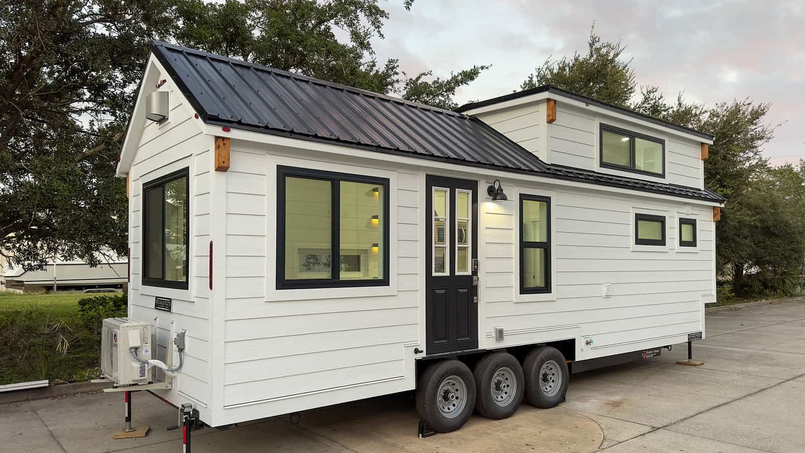 A real tiny house on wheels built by Movable Roots in Melbourne, Florida