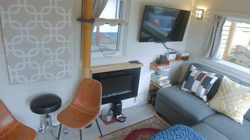 Nick Hughes Calgary tiny house living area