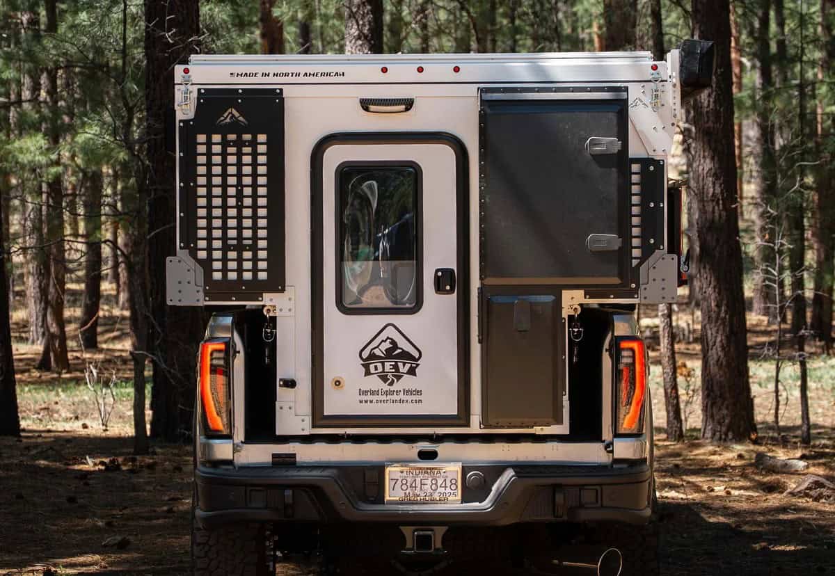 Back Country truck camper exterior from another angle