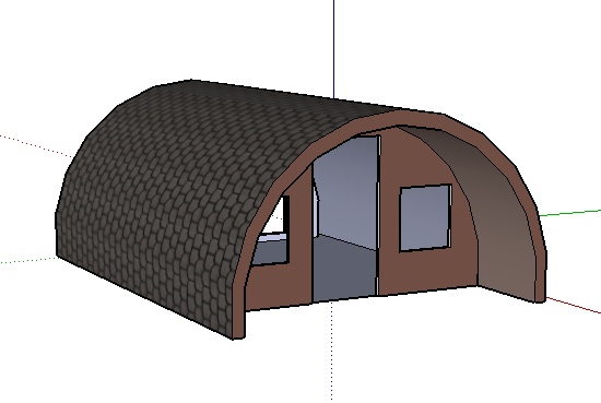 Rounded A Frame Tiny Cabin Design