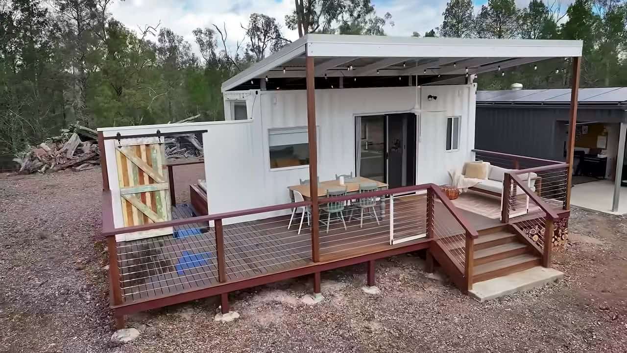 Ryan and Lorena 20-ft shipping container home Queensland