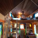 aubergine tiny house art project turned home
