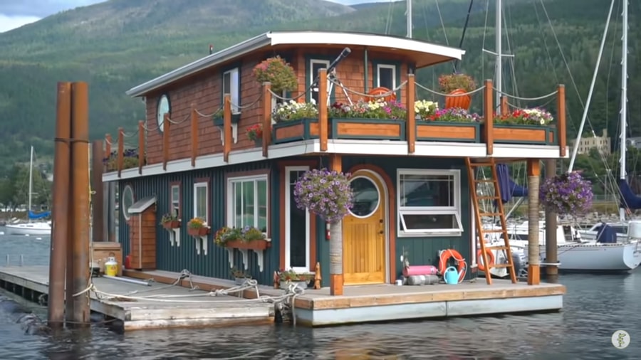 DIY Off-Grid Floating Home in Canada! - Off Grid Floating Condo