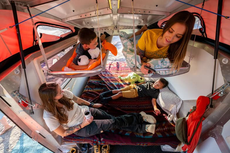 TAXA Cricket camper evening ambiance
