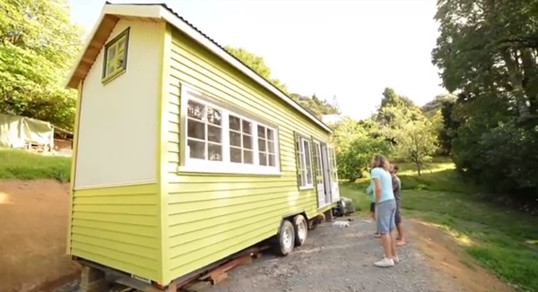 Outside View of Shaye and Tom's Tiny House