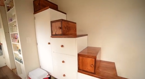 Staircase Storage with Closet