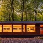 SHORELINE Glass House Lot 21 Exterior – Canoe Bay Village