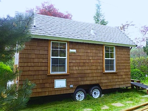 Sideview of Custom Tiny House on Wheels