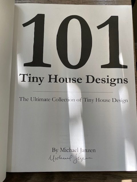 signed 101 tiny house designs book