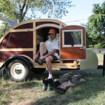 Silver Tears Woodie Teardrop Camper