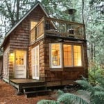 Tiny Cabin with Upstairs Balcony