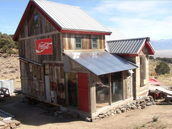 Small Rustic Cabin for Sale in Colorado made with Reclaimed Materials