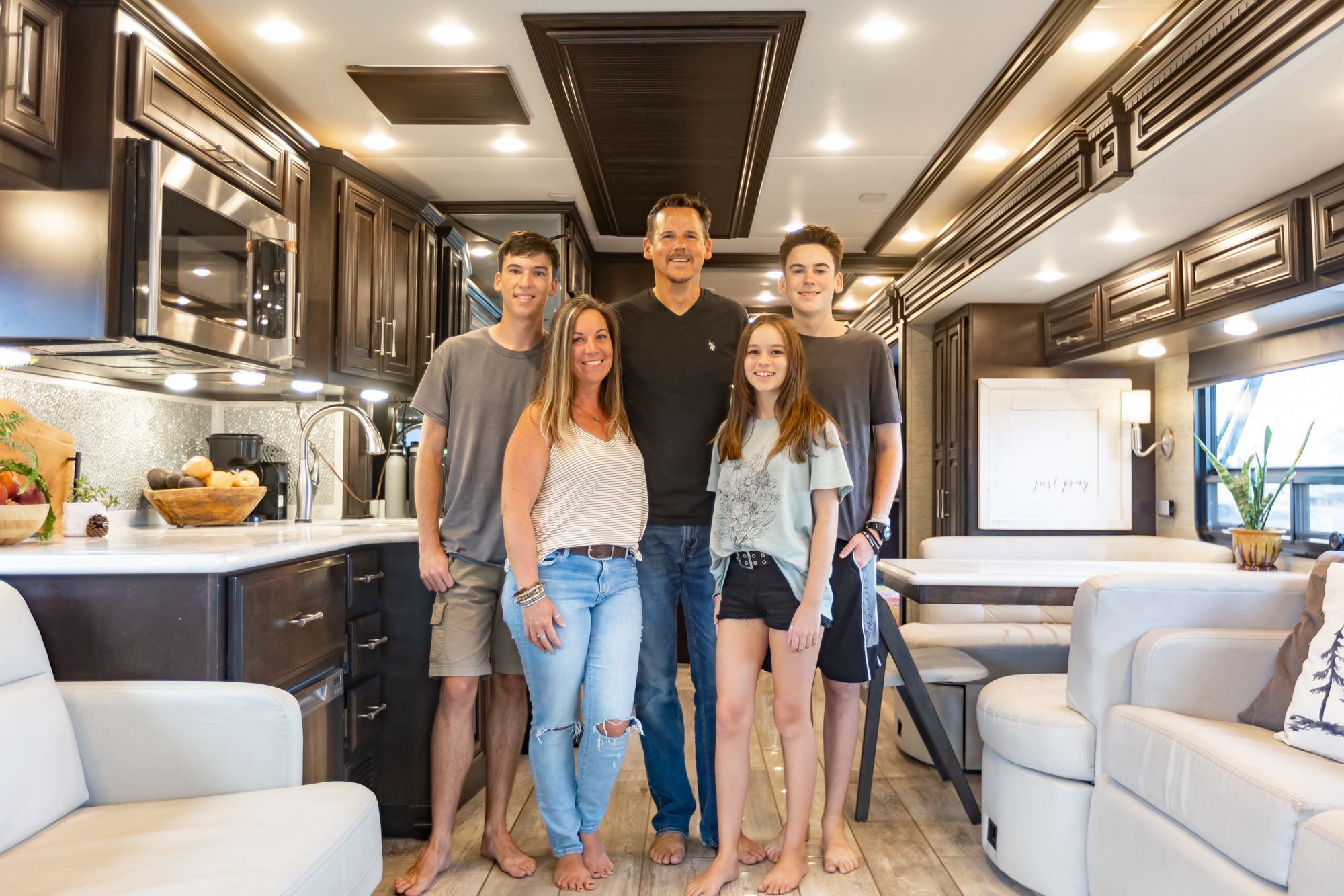 From 3,000 Sq. Ft. Home to RV Motorhome w/ 3 Teens!