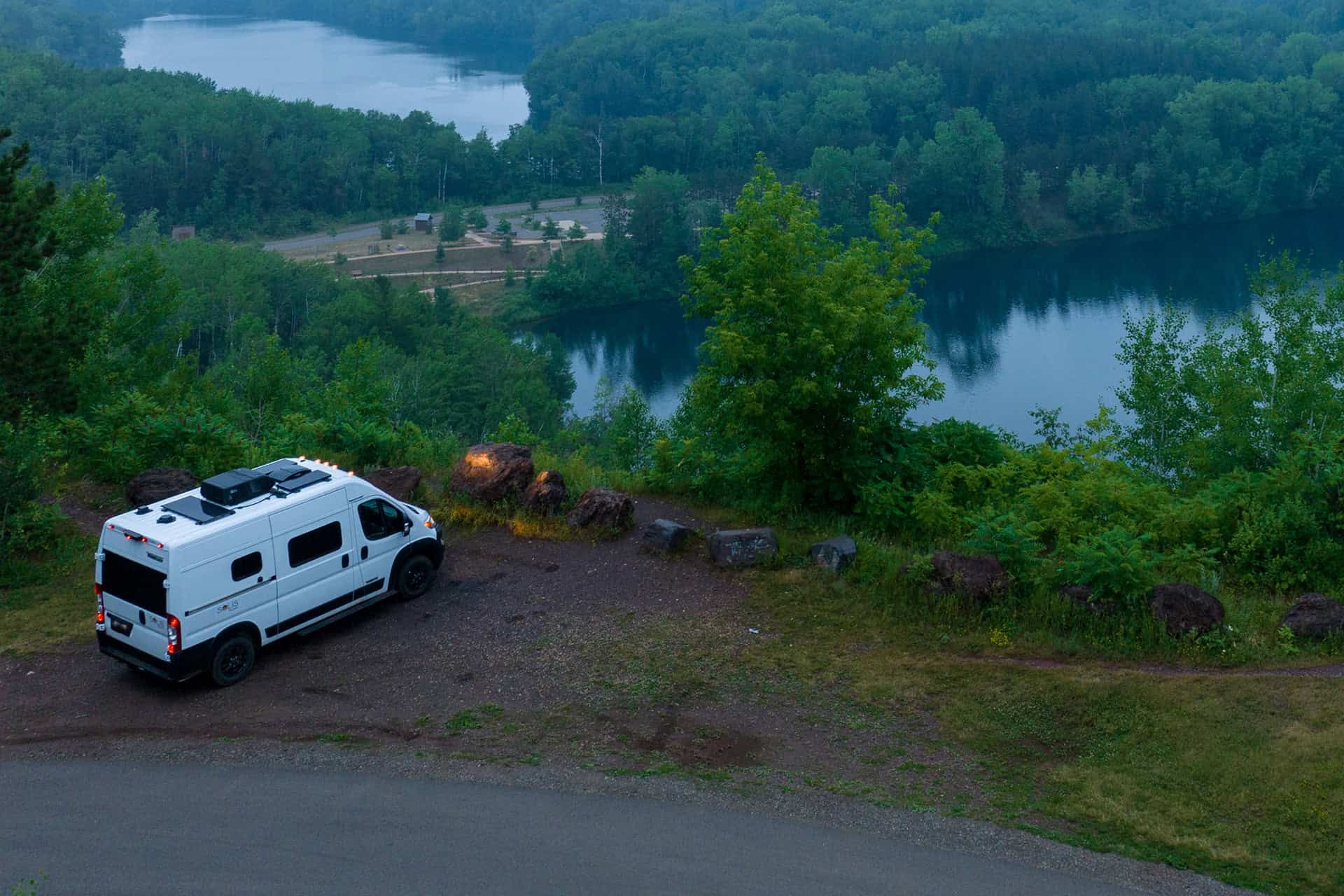 Winnebago Solis Pocket aerial exterior from the 36A gallery