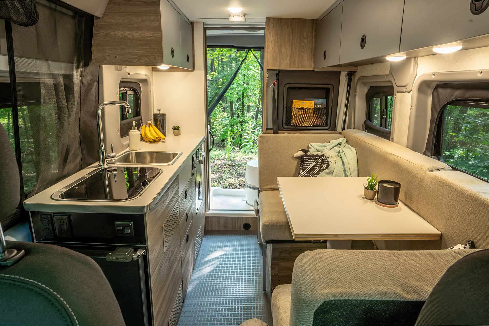 Winnebago Solis Pocket galley interior