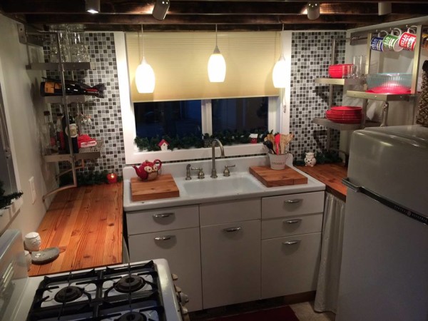 kitchen in tiny house