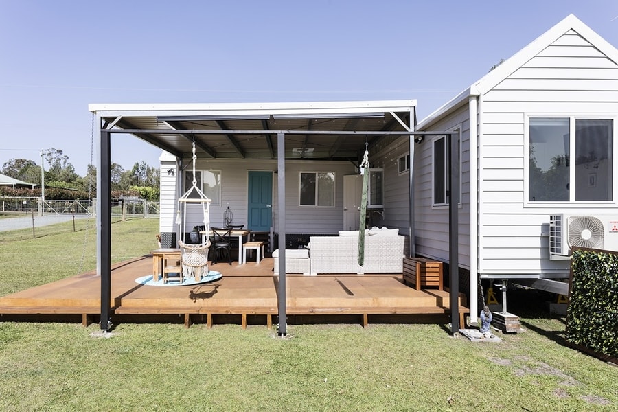 Single Mom's TWO Off-Grid No-Loft Tiny Homes in Australia
