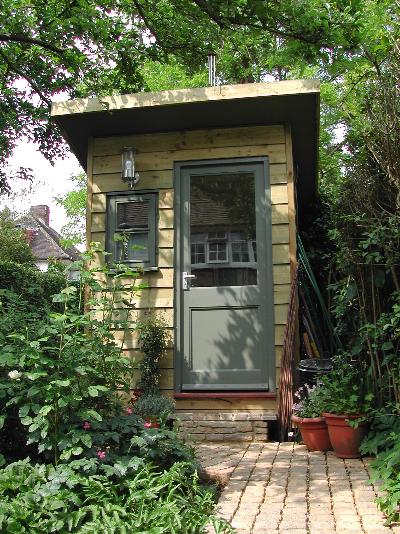 tiny backyard hut
