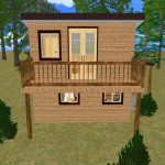 Tiny Cube House with Balcony
