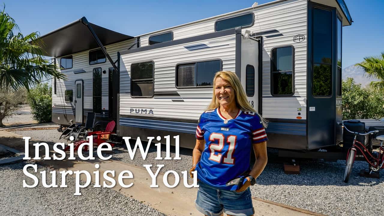 Forest River PUMA destination trailer exterior — Tiny Home Tours