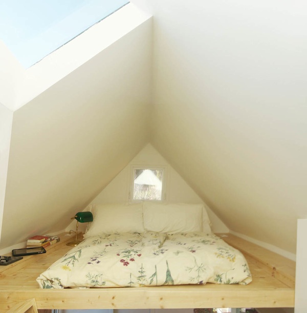 Sleeping Loft in a Tiny House less than 100 SF