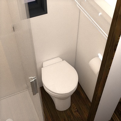 Bathroom Toilet in the Nook Tiny House
