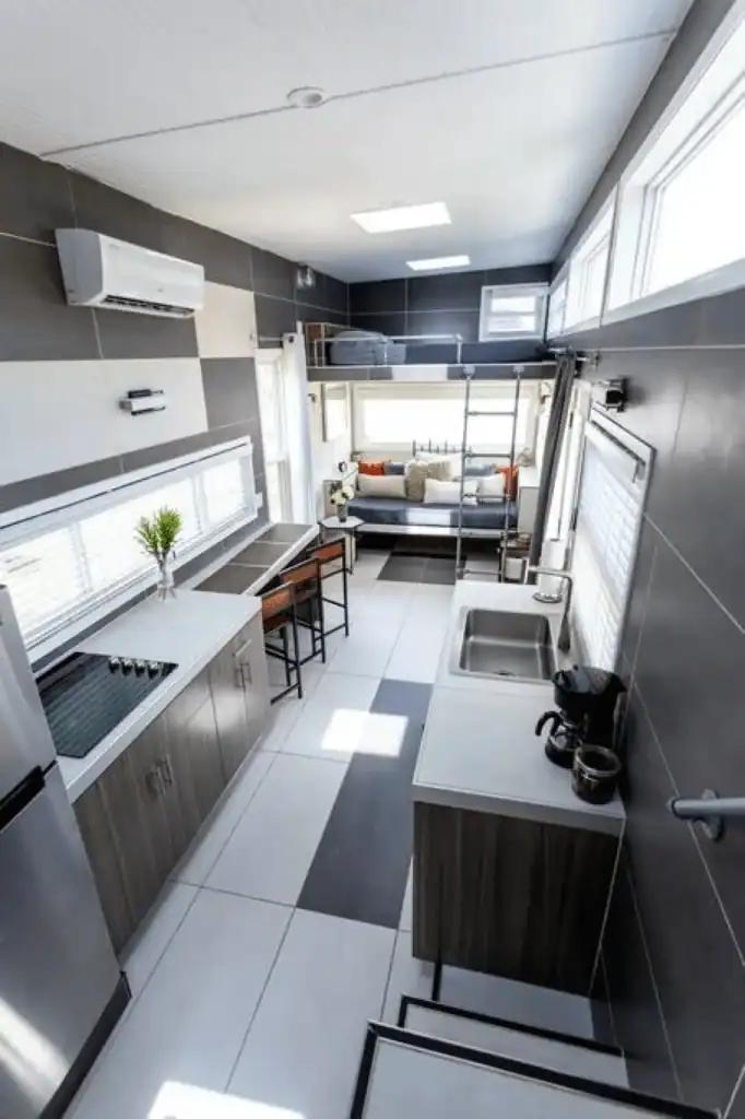 Interior View of a Tiny House at Tiny Town Orlando