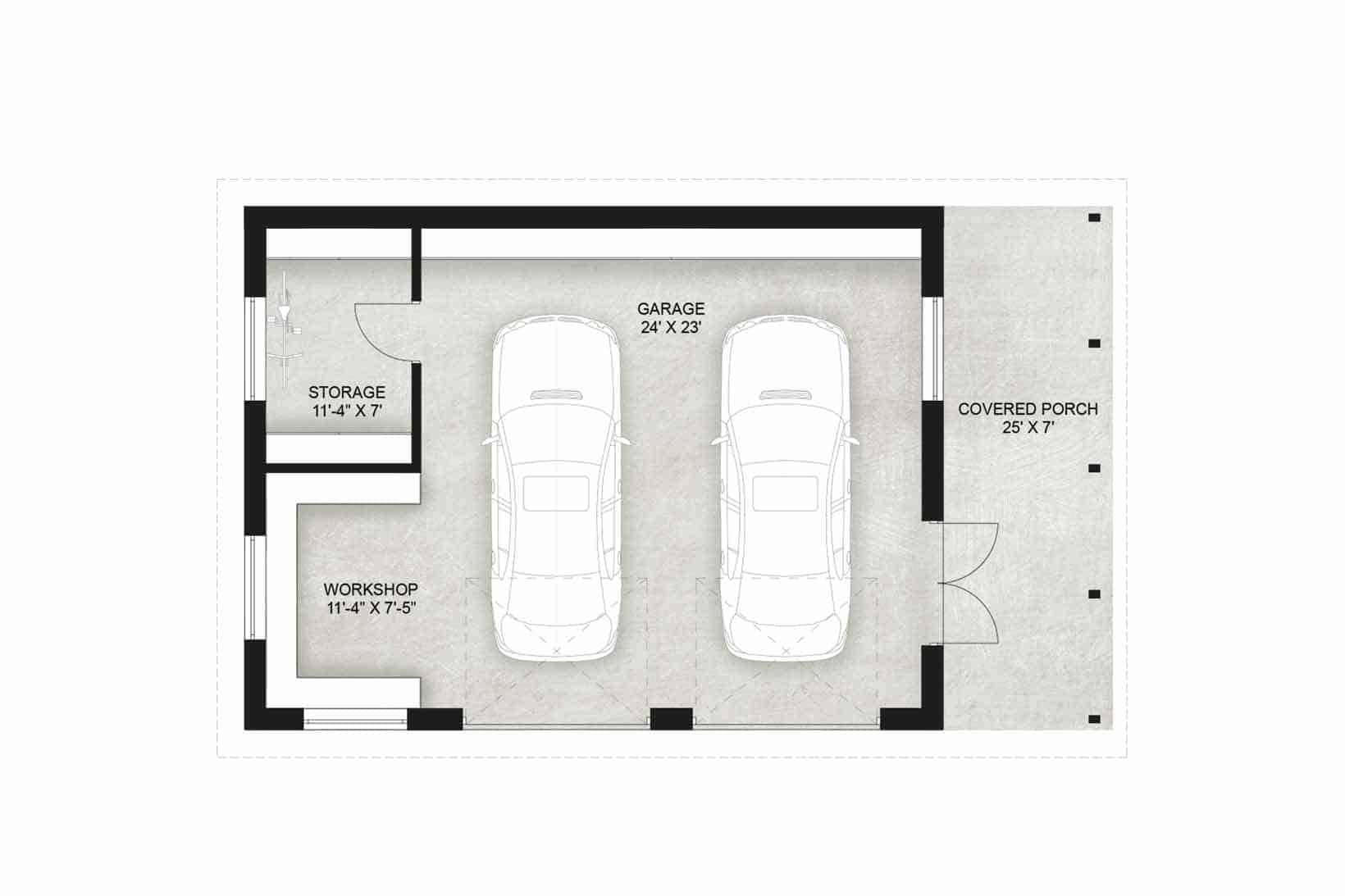 Truoba Garage 117 Detailed Floor Plan and Workshop Layout