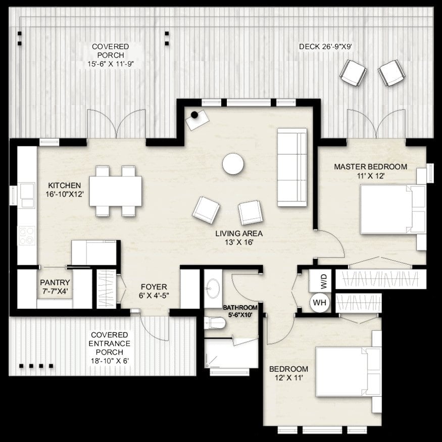 Truoba Mini 1021 Detailed Floor Plan Layout