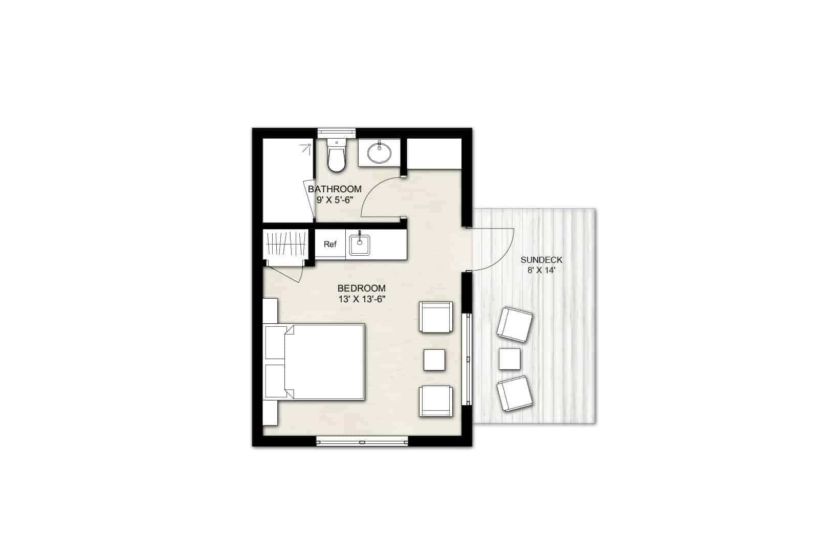 Truoba Mini 121 Full House Plan Rendering