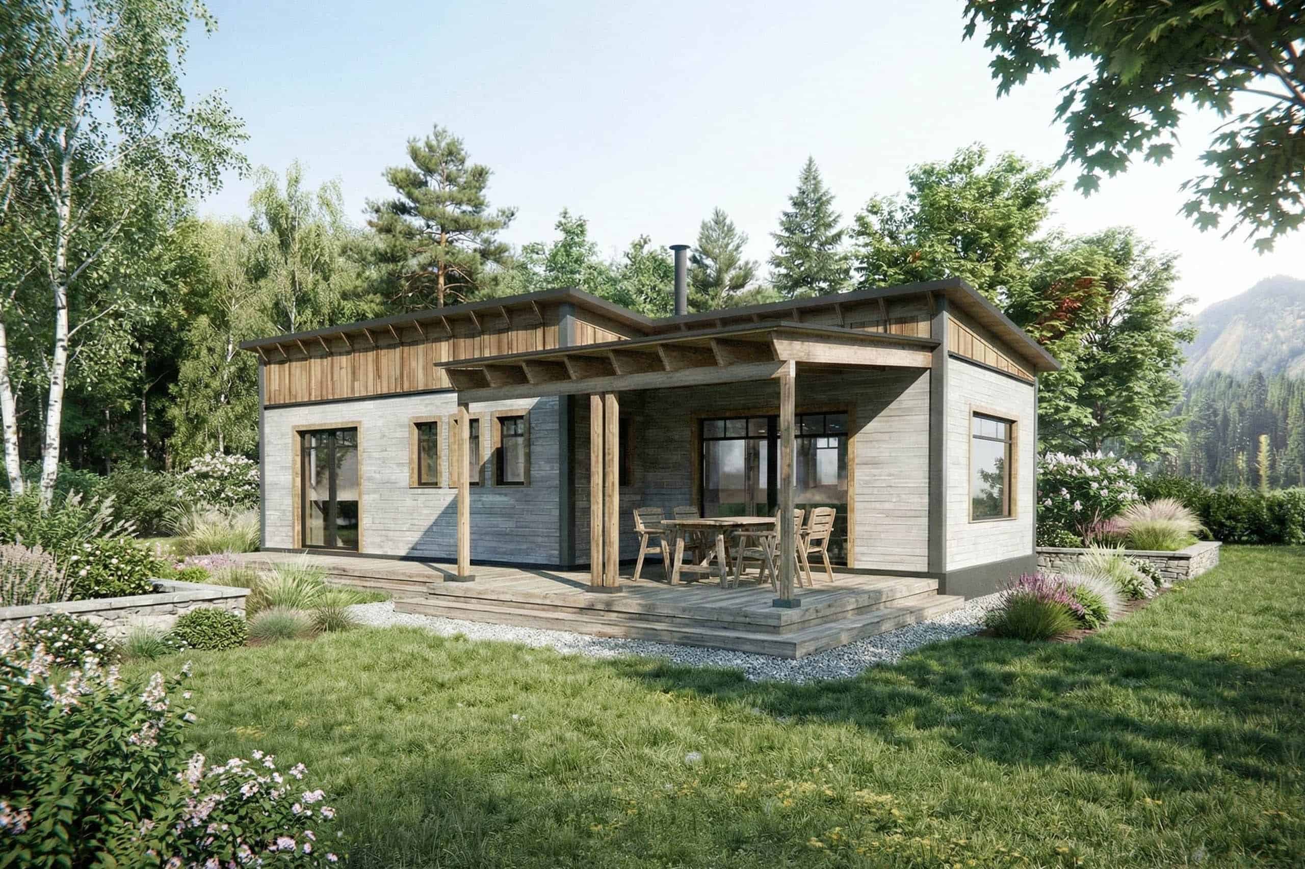 Truoba Mini 217 Modern 858 Sq. Ft. Cabin Exterior