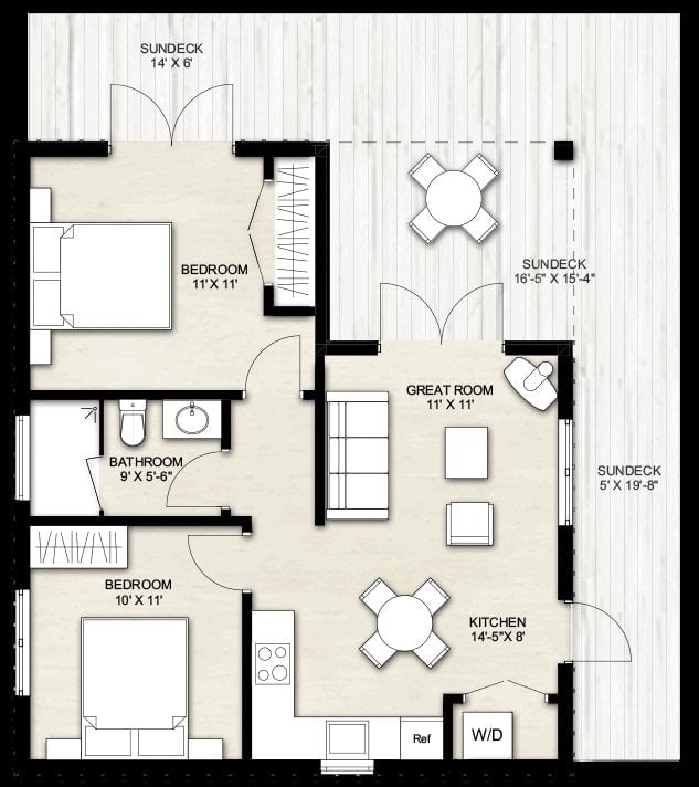 Truoba Mini 221 Detailed Floor Plan Layout