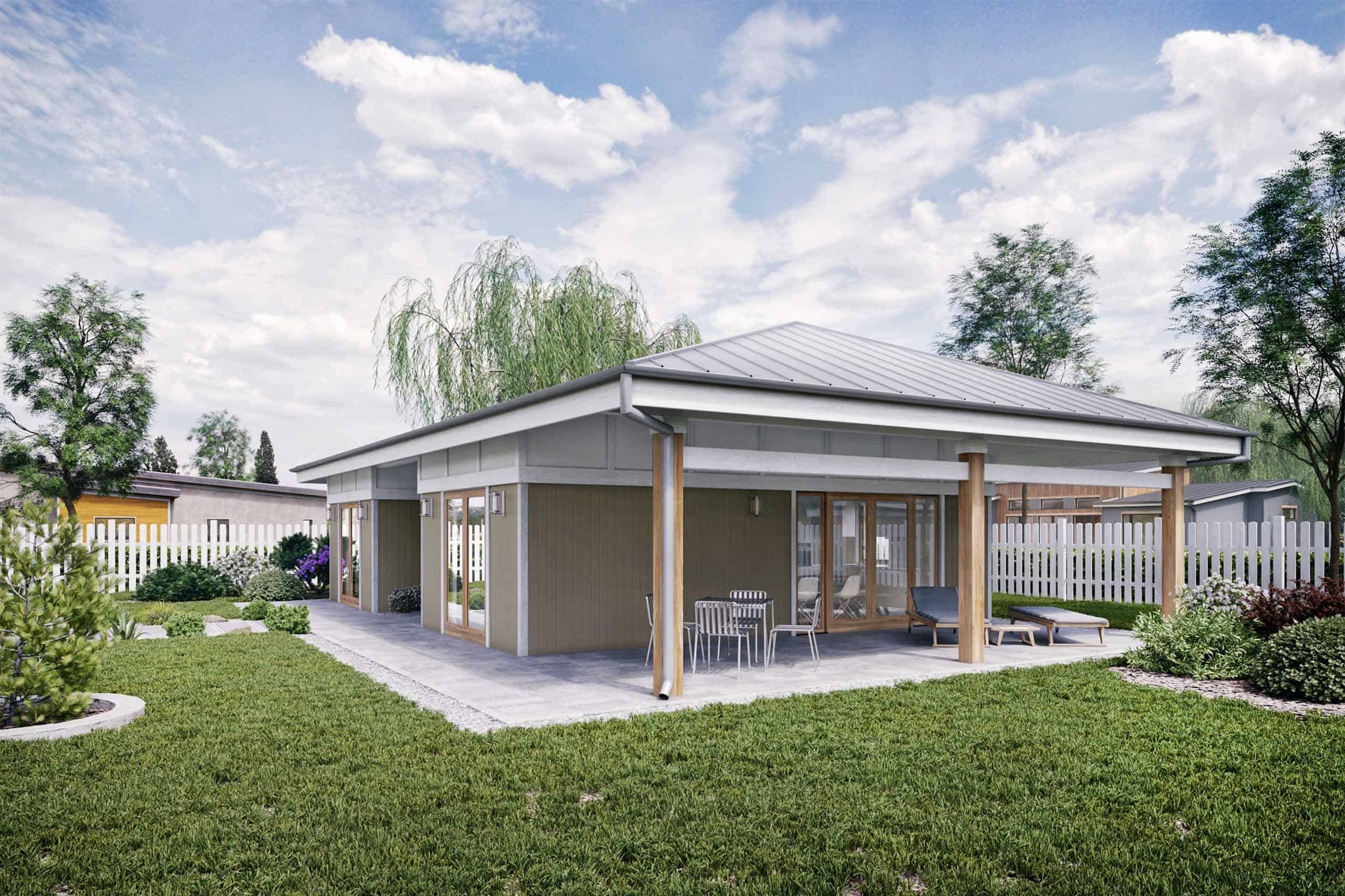 Truoba Mini 319 Side Elevation and Porch View