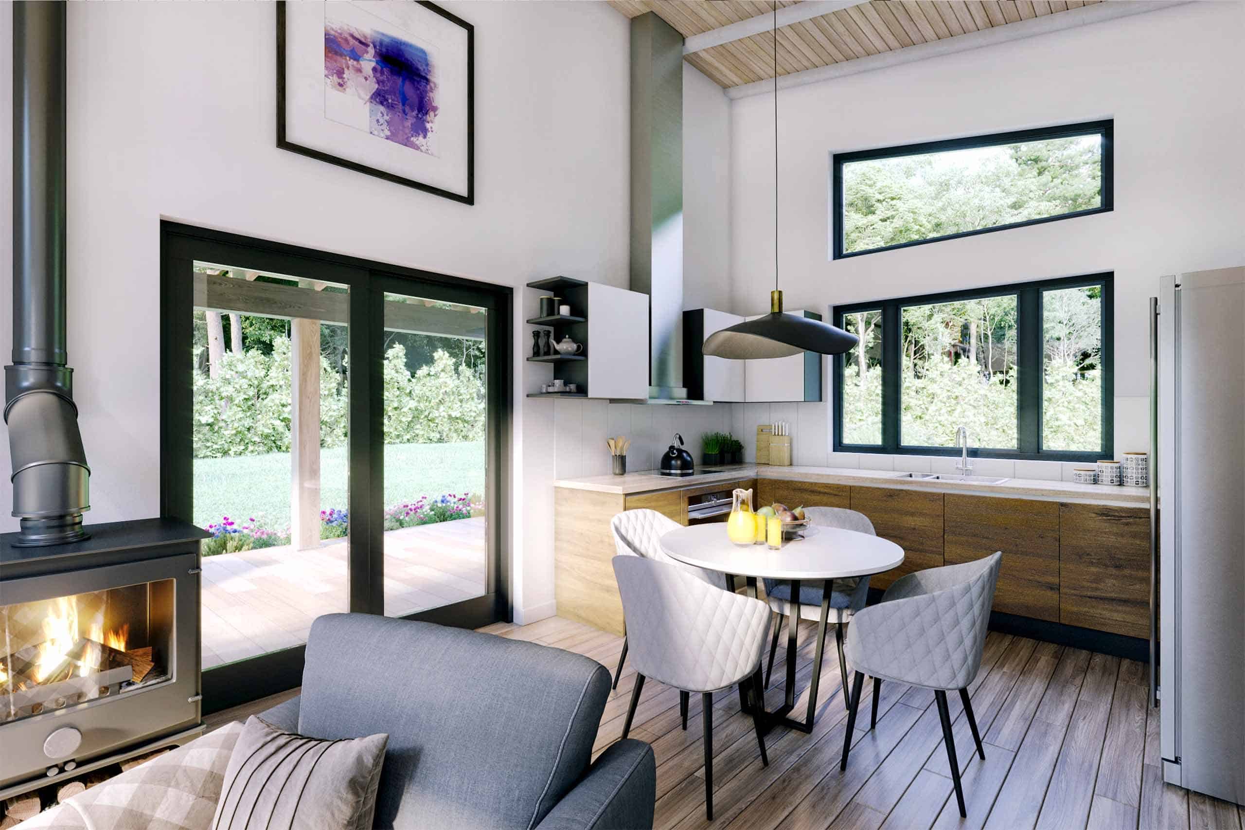 Truoba Mini 615 Modern Kitchen and Dining View
